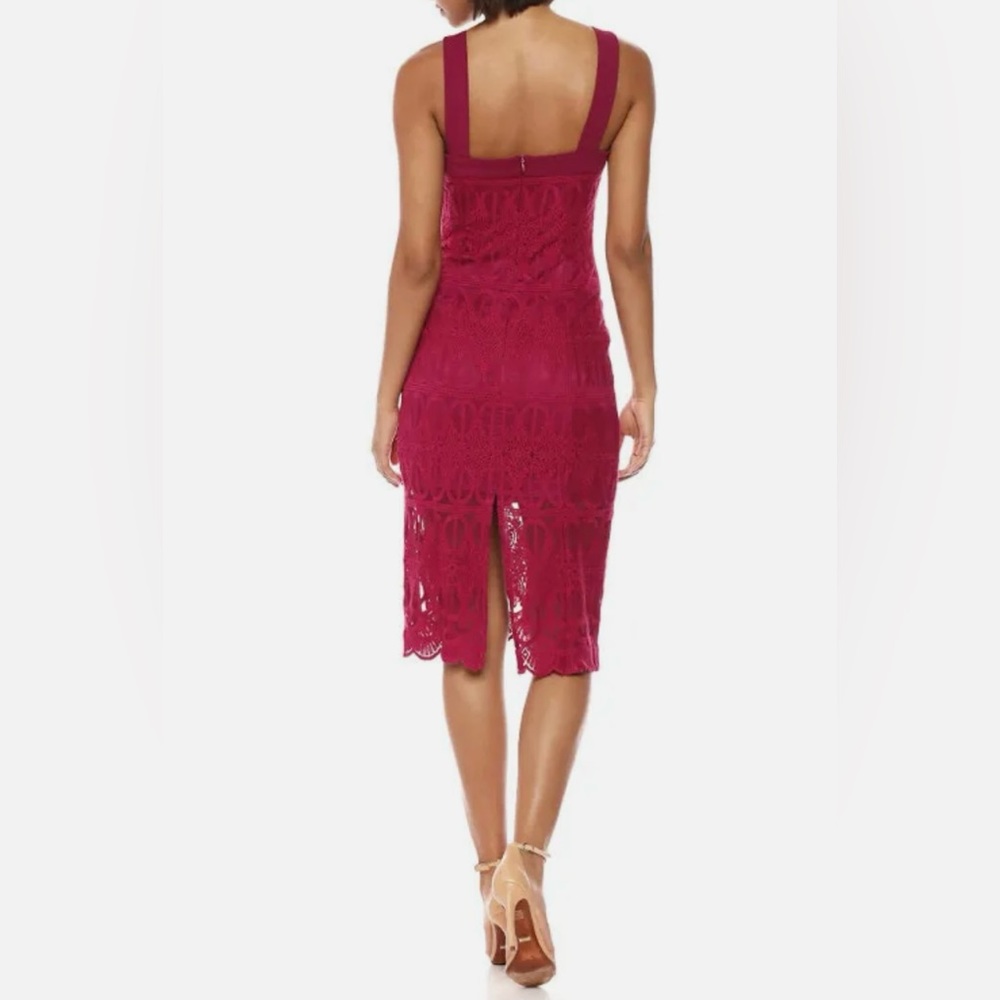 NWT Finders Keepers Awake midi dress in Cherry Pink size XL - Picture 2 of 5